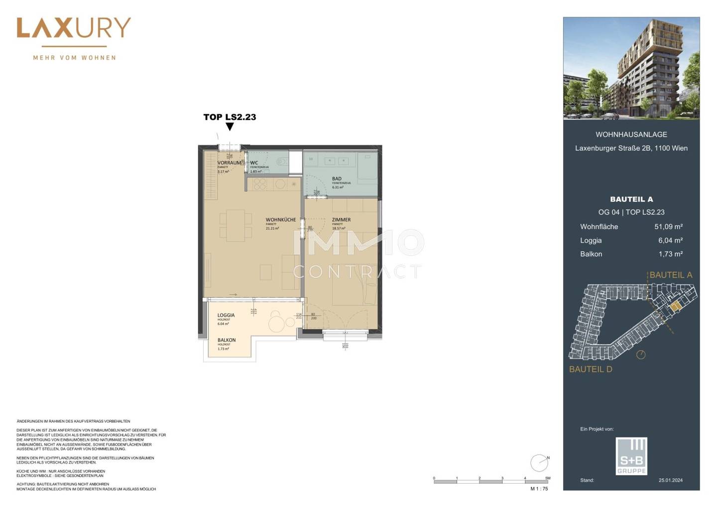 Wohnung Neubau Erstbezug nahe Hauptbahnhof Loggia
