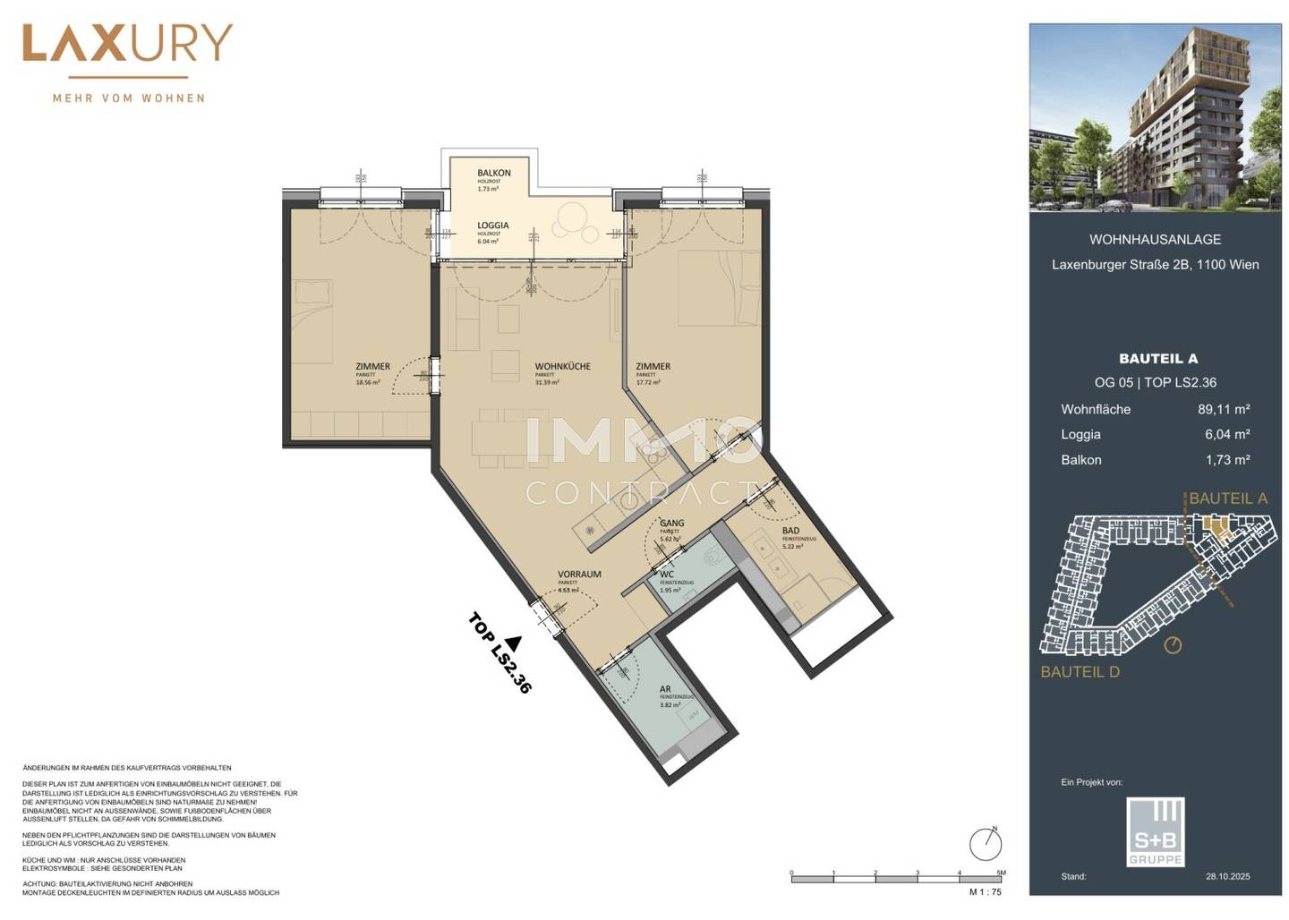 Apartment near the main station with loggia