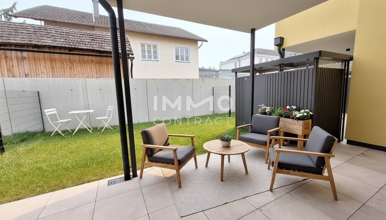 New build apartment first occupancy with garden and terrace