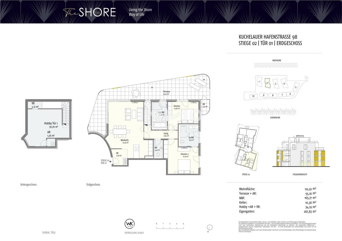 Waterfront Wohnung with private dock
