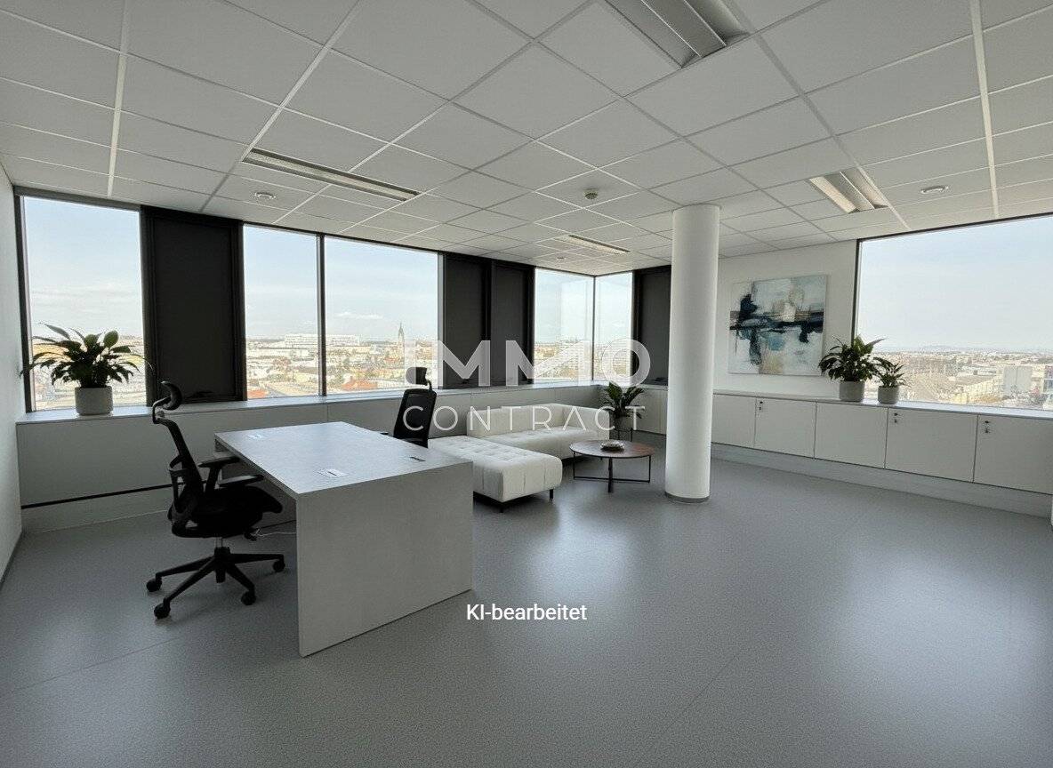 Penthouse-Bürofläche am Bahnhof Wels, 337 m², 2 Ebenen, mit Fernblick