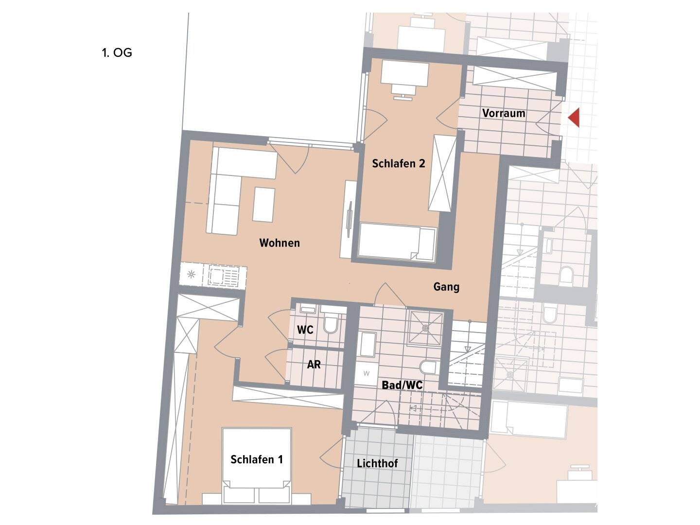 Maisonettewohnung Erstbezug Terrasse