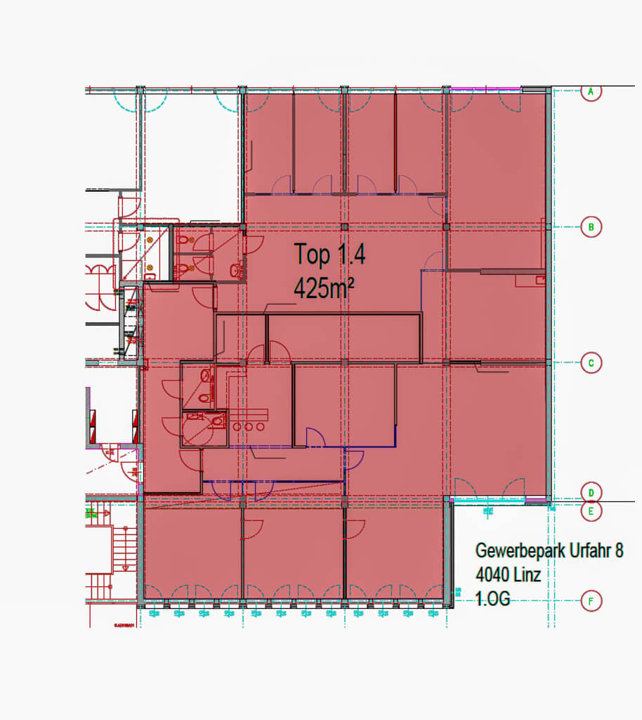 Moderne Bürofläche 425 m² mit guter Verkehrsanbindung in Linz/Urfahr