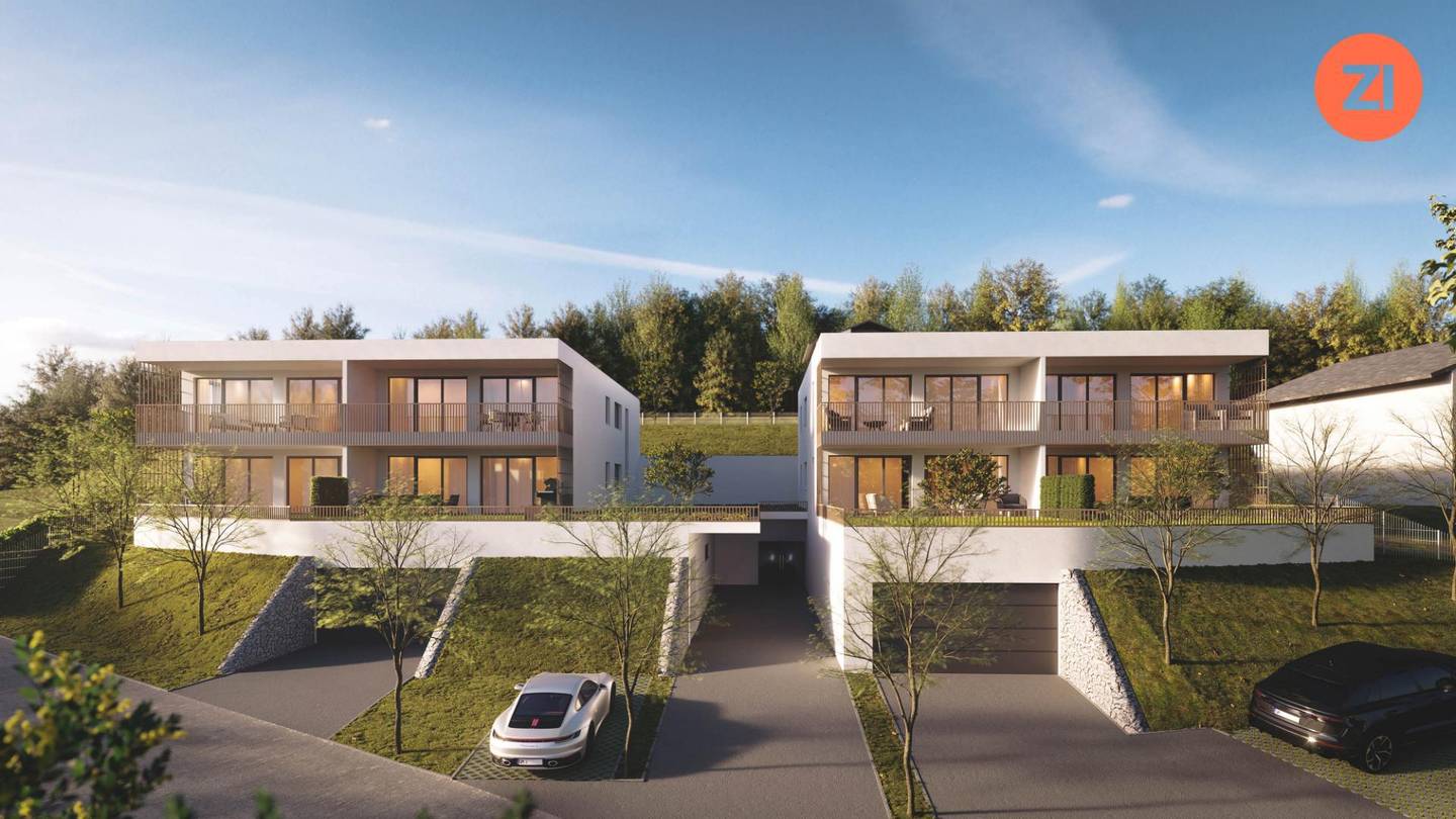 Apartment with terrace and garden and mountain view