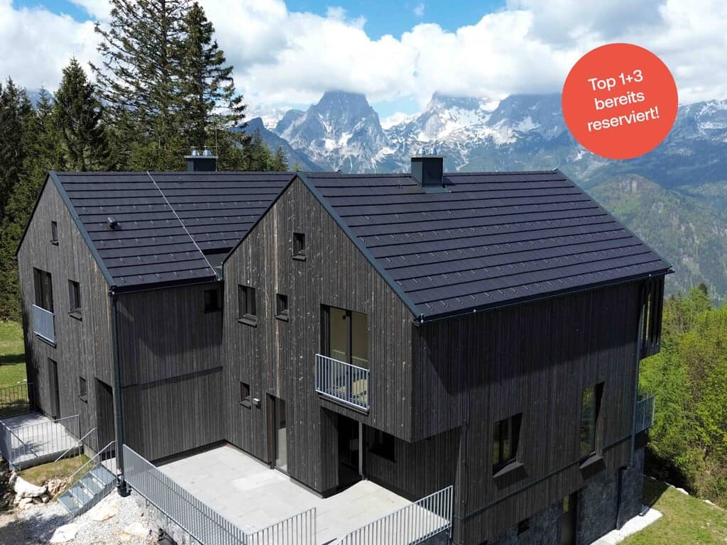 Ground floor apartment with garden and mountain view
