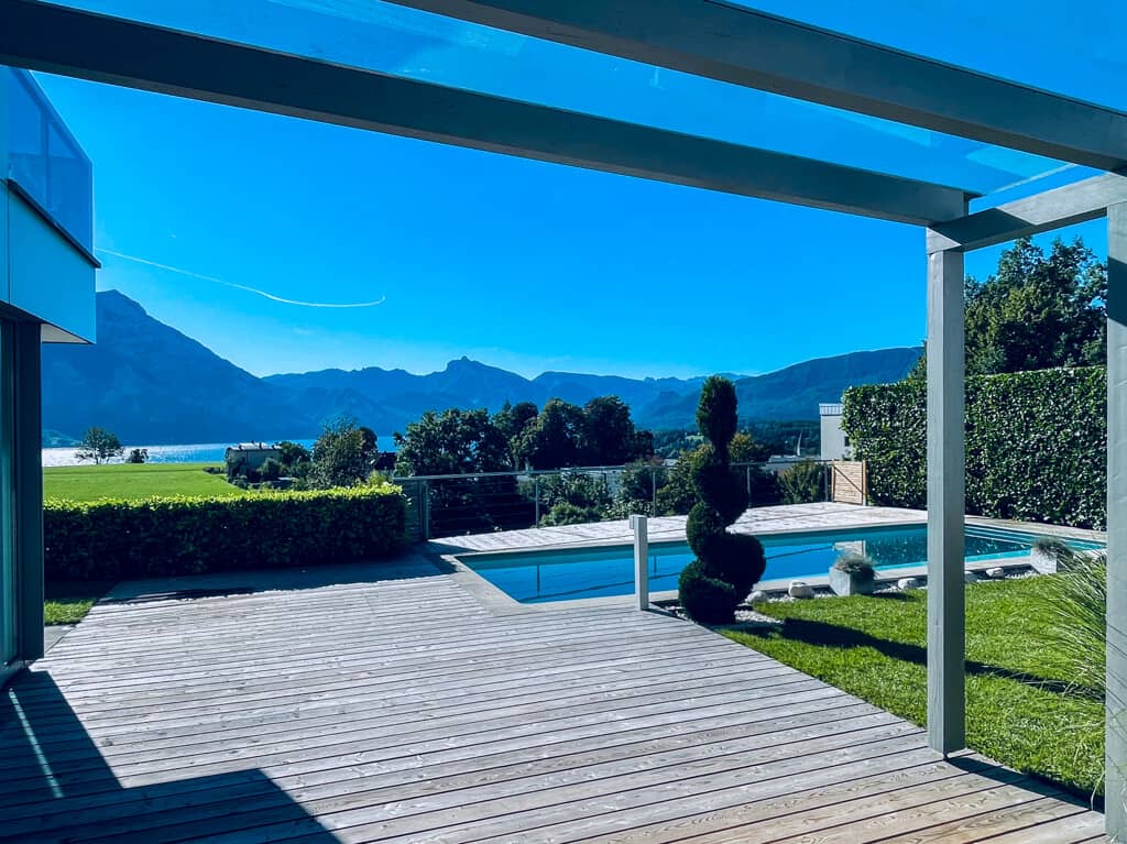 Panorama-Einfamilienhaus in Altmünster mit Blick auf Traunsee