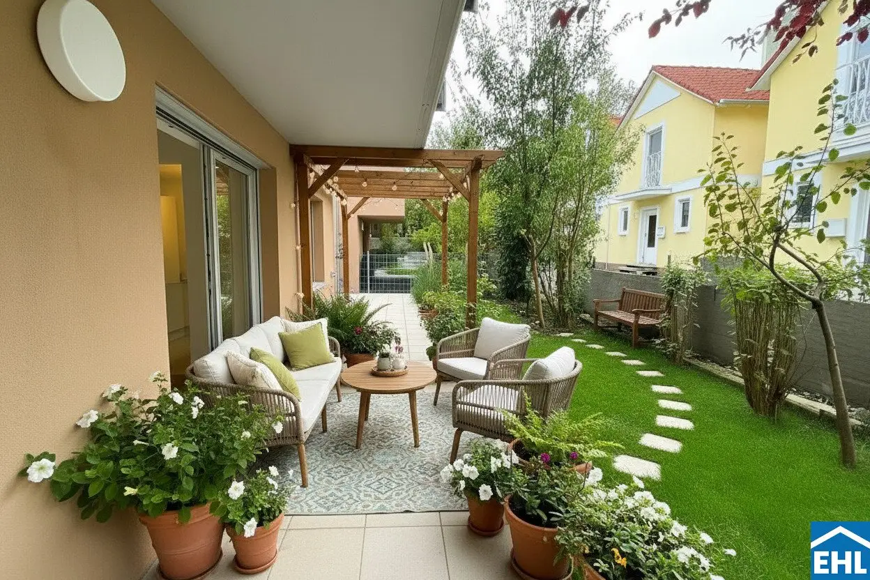 Familienwohntraum in ruhiger Lage: Geräumige 3-Zimmer-Wohnung mit Eigengarten
