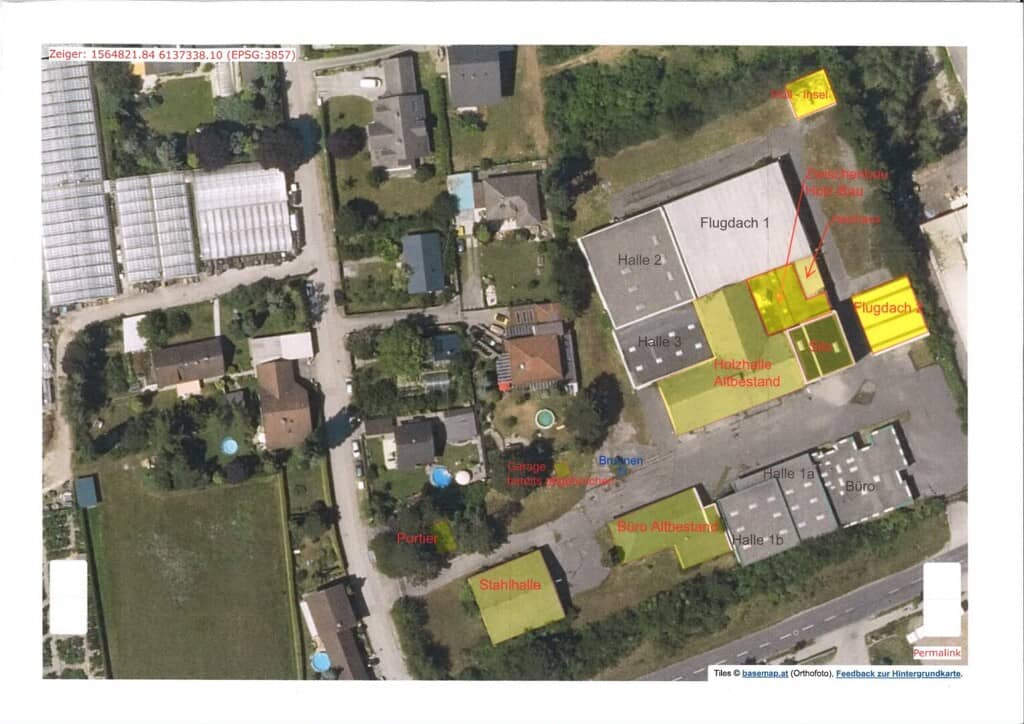 Wohnung halls and office spaces in the industrial area | de not allowed but placeholder