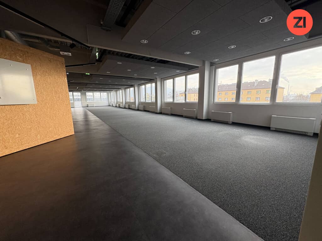 Moderne Bürofläche 783 m² mit 188 m² Terrasse am Winterhafen, Linz