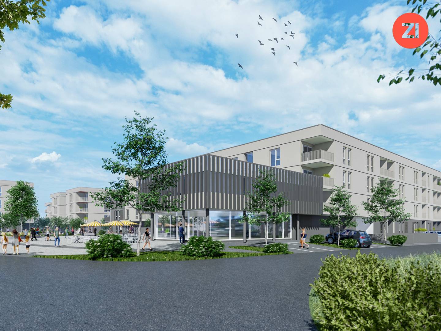 Gewerbeflächen - "Am Dorfplatz - Alkoven Straßham"