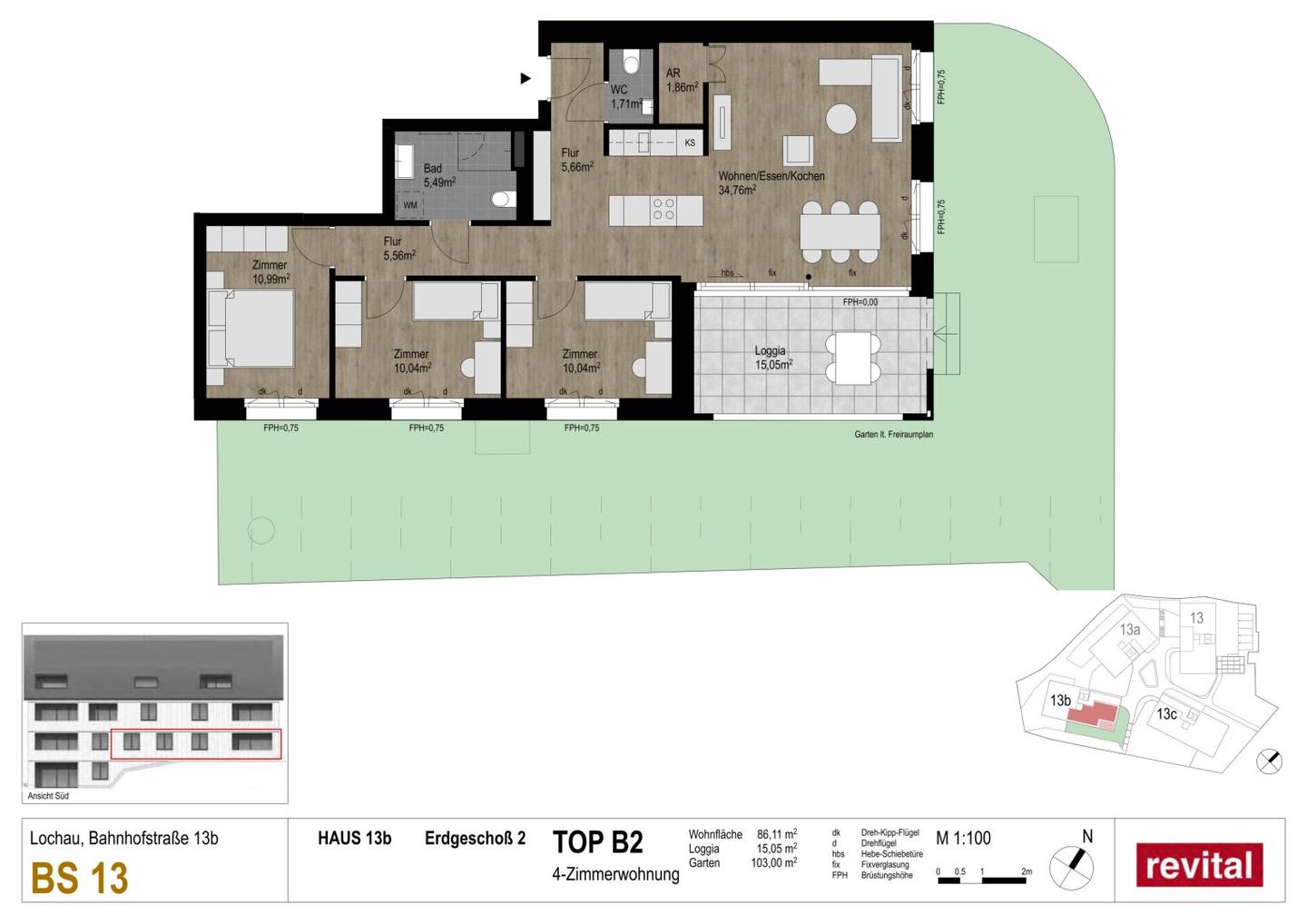 Gartenwohnung in Seenähe - Wohnen am Funkenweg - Ruhelage im Zentrum - Top B2