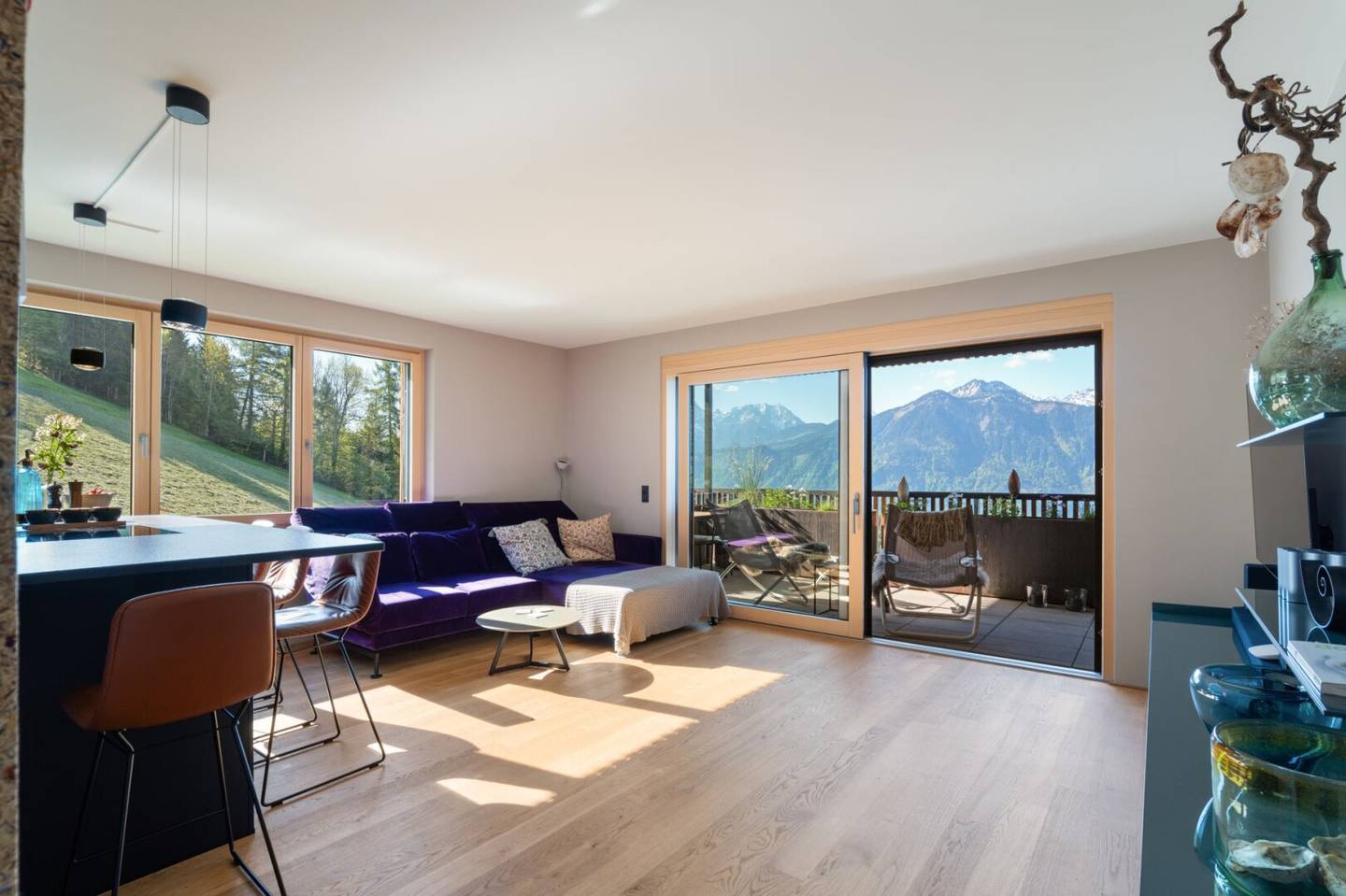 Wohnung mit unverbaubarem Bergblick und Balkon