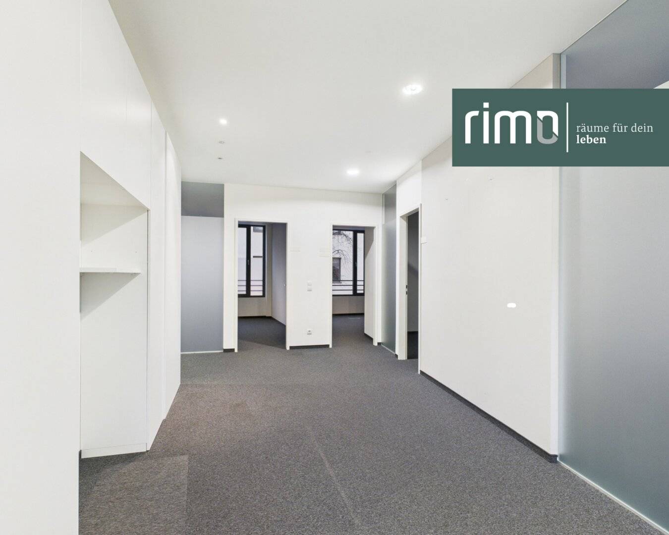 Bright, generous office unit in the middle of Am Garnmarkt in Götzis with approx. 140 m²