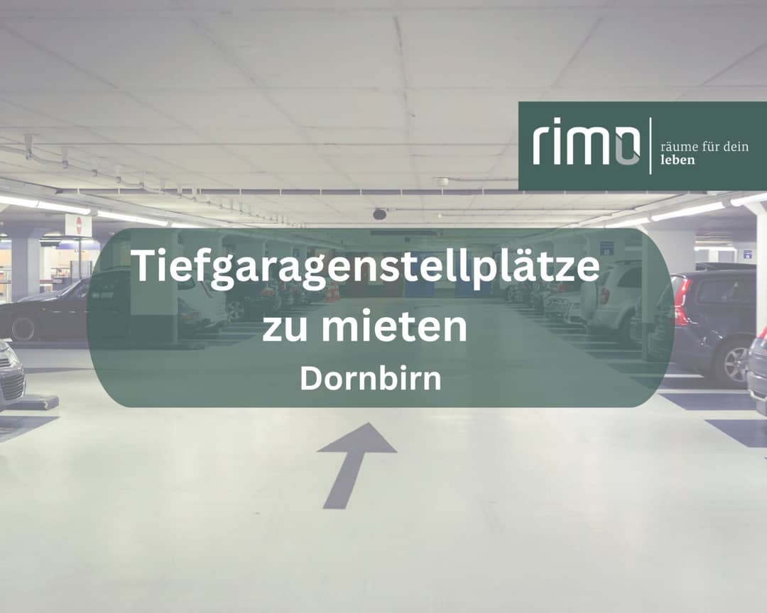 Underground parking Dornbirn from June 1