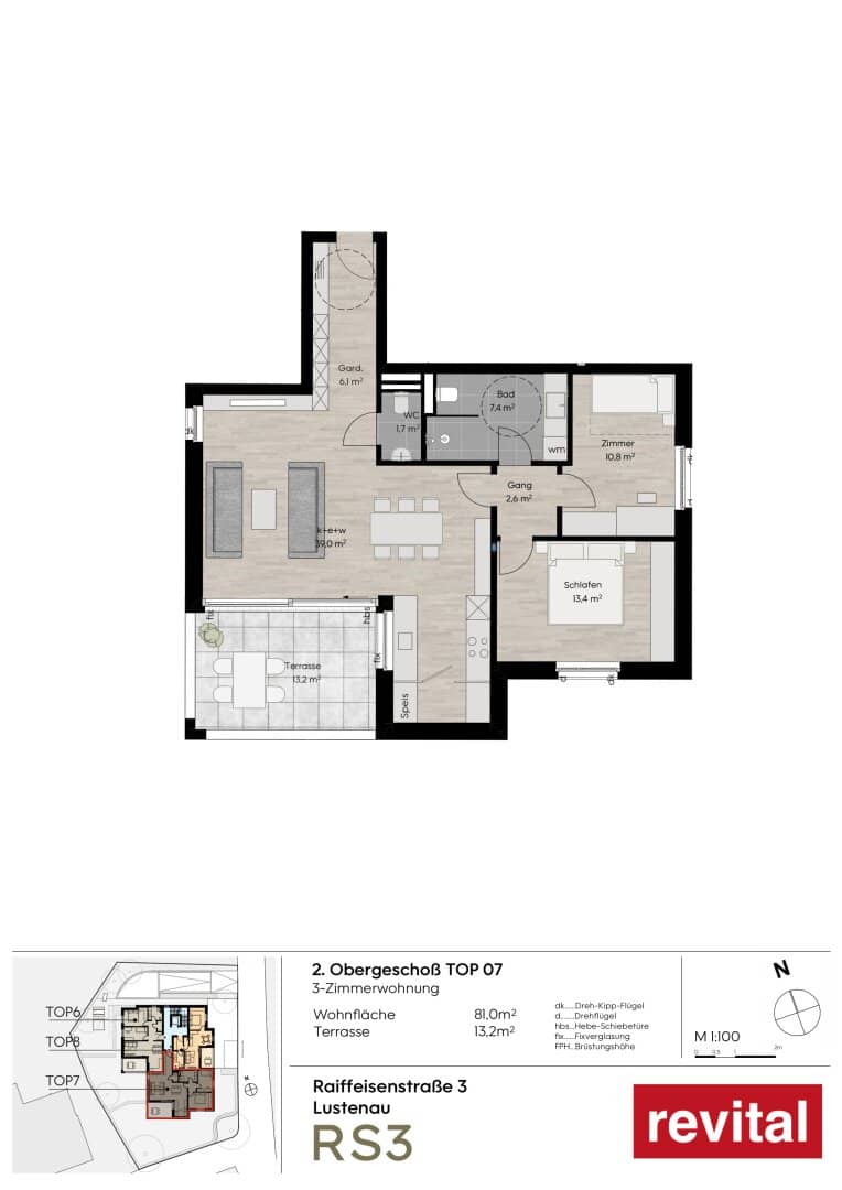 Erstbezug Wohnung Terrasse Südwestlage