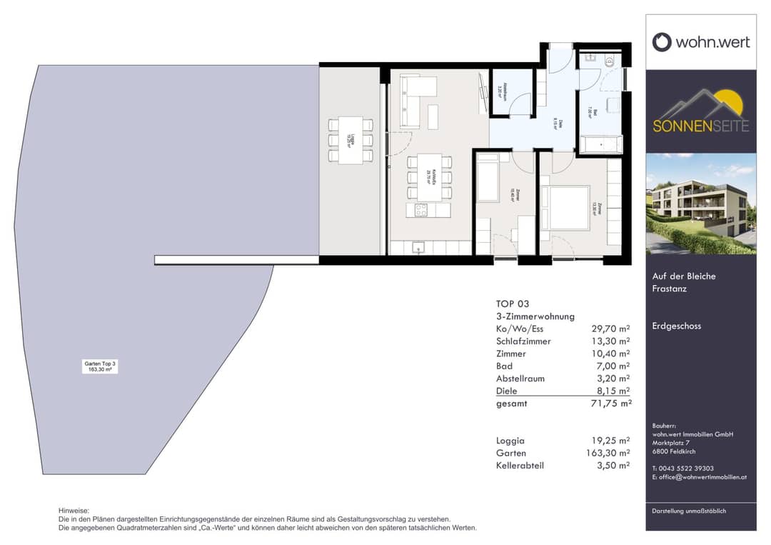 Apartment Sonnenseite garden first occupancy new build