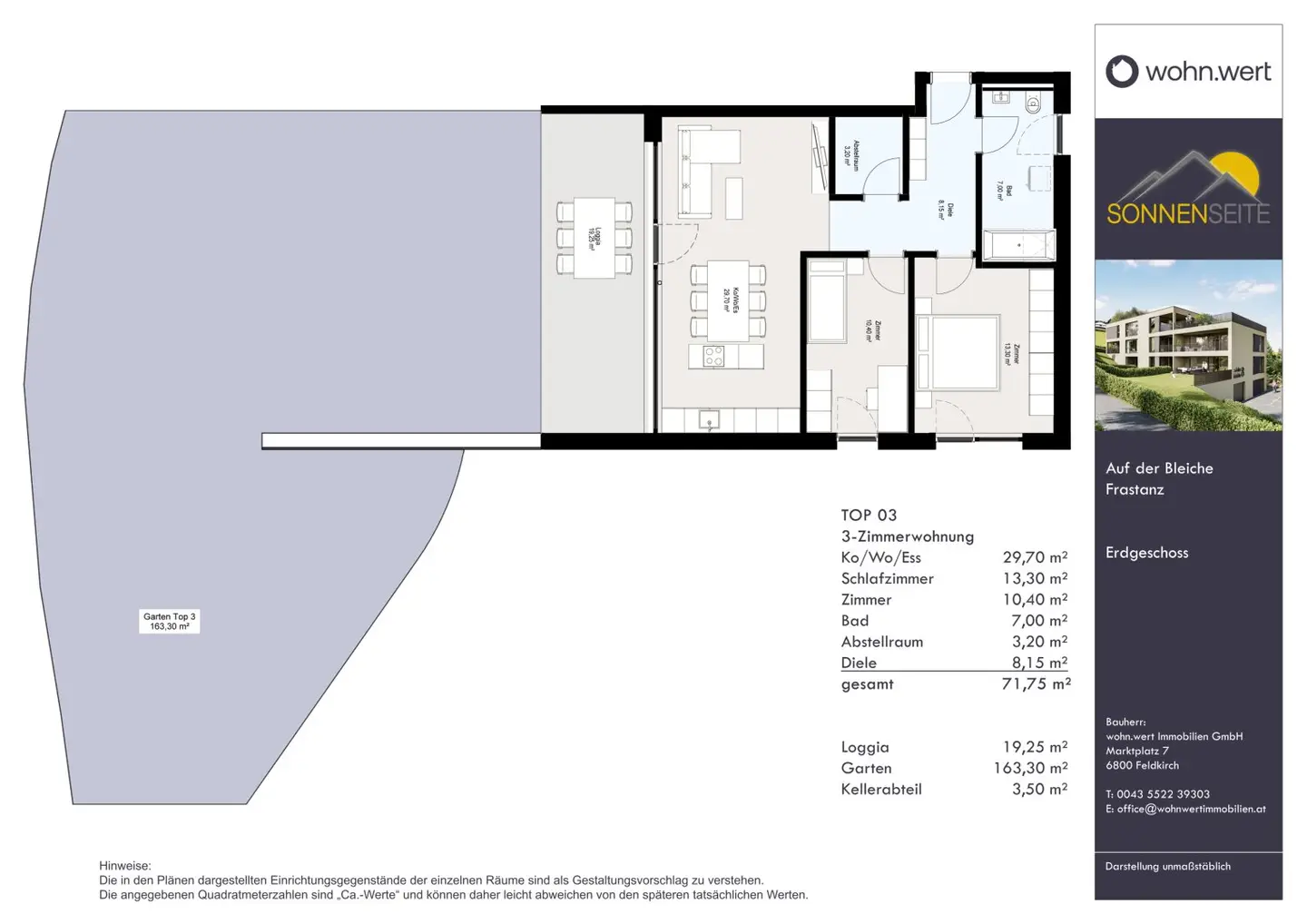 Apartment Sonnenseite garden first occupancy new build