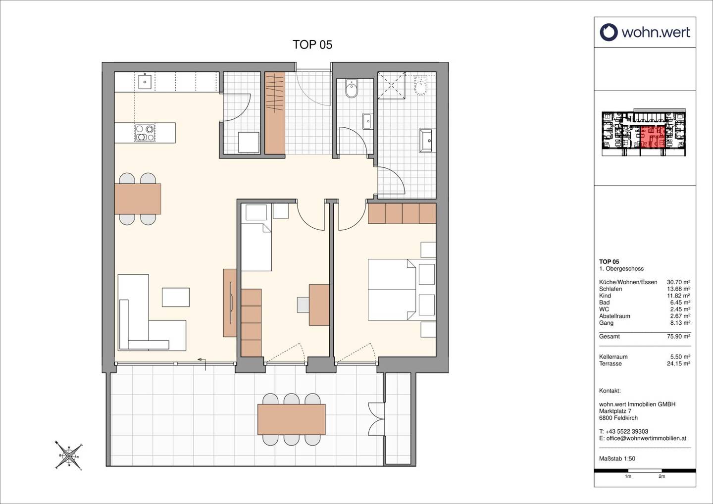 Wohnung Neubau Erstbezug Terrasse