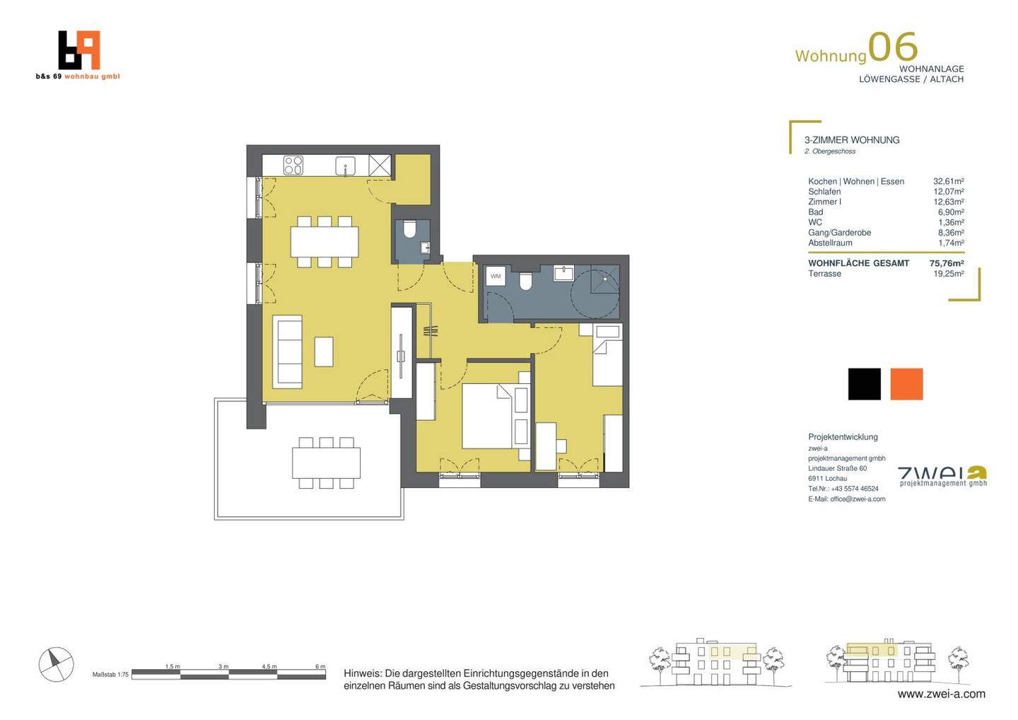 Dachgeschosswohnung mit großer Terrasse Erstbezug