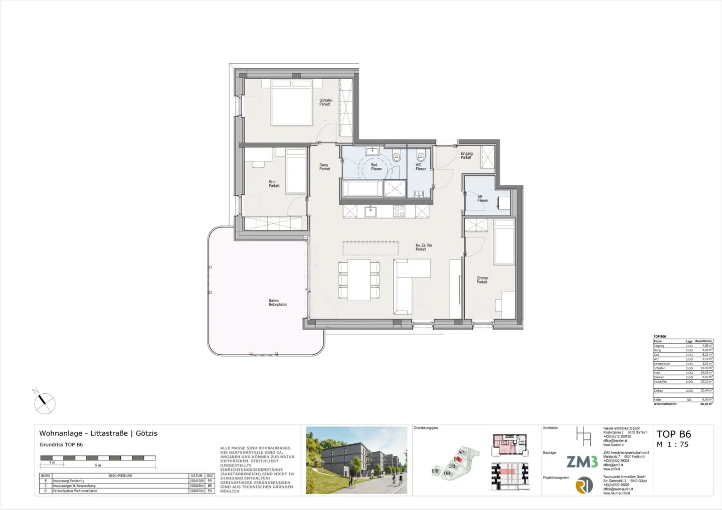 New build apartment first occupancy terrace