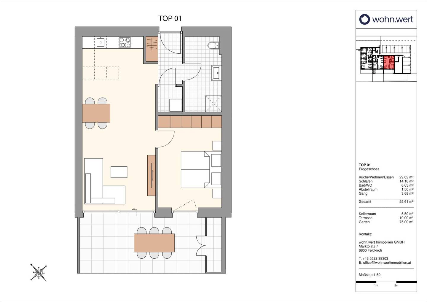 Erdgeschosswohnung mit Garten und Terrasse Neubau