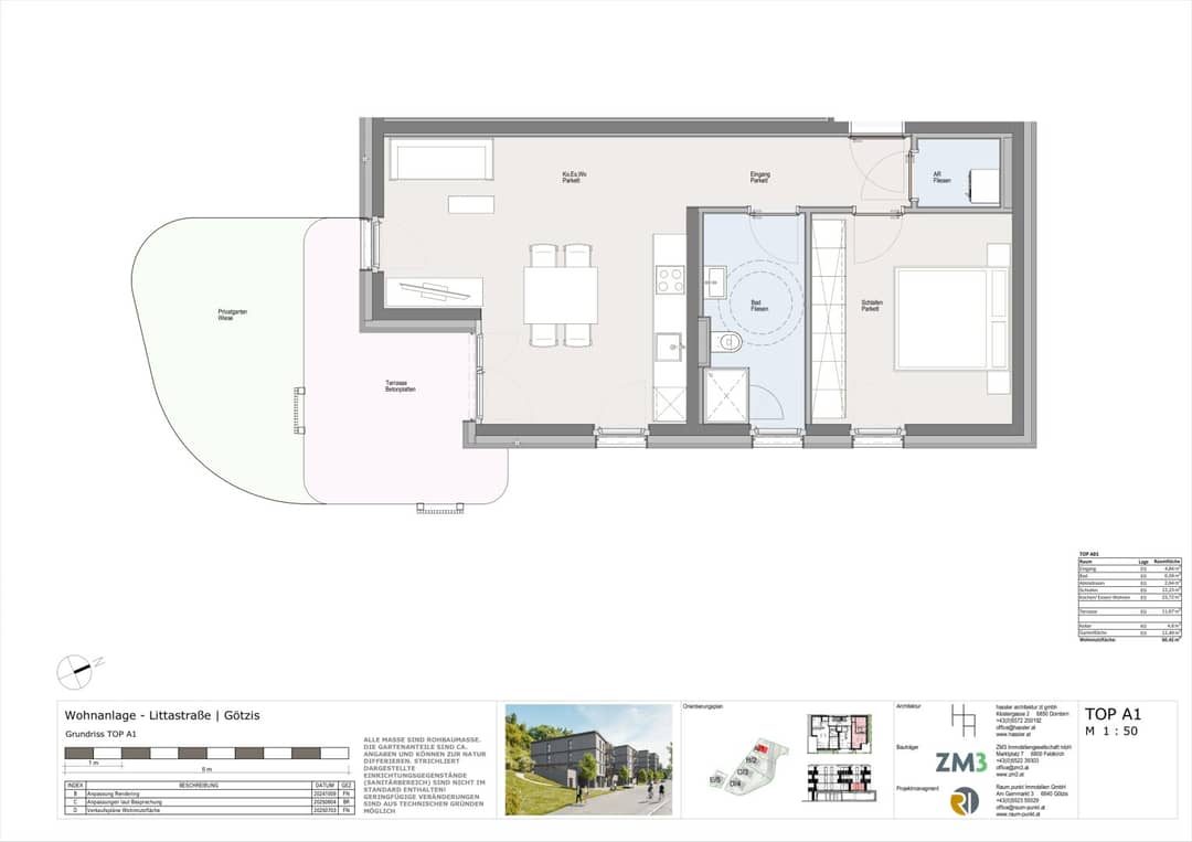 2-Zimmer-Gartenwohnung in Götzis - Top A1