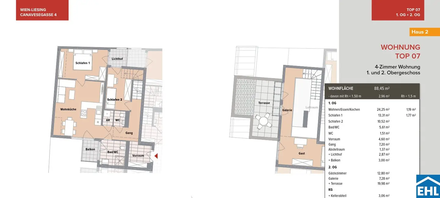 New build apartment with terrace in Atzgersdorf