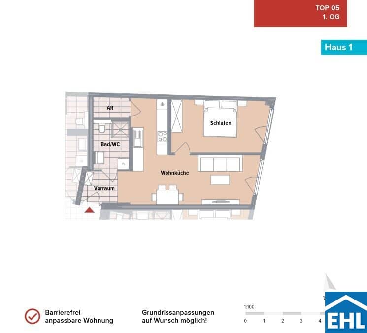 Vorsorgewohnung Neubau Erstbezug Terrasse