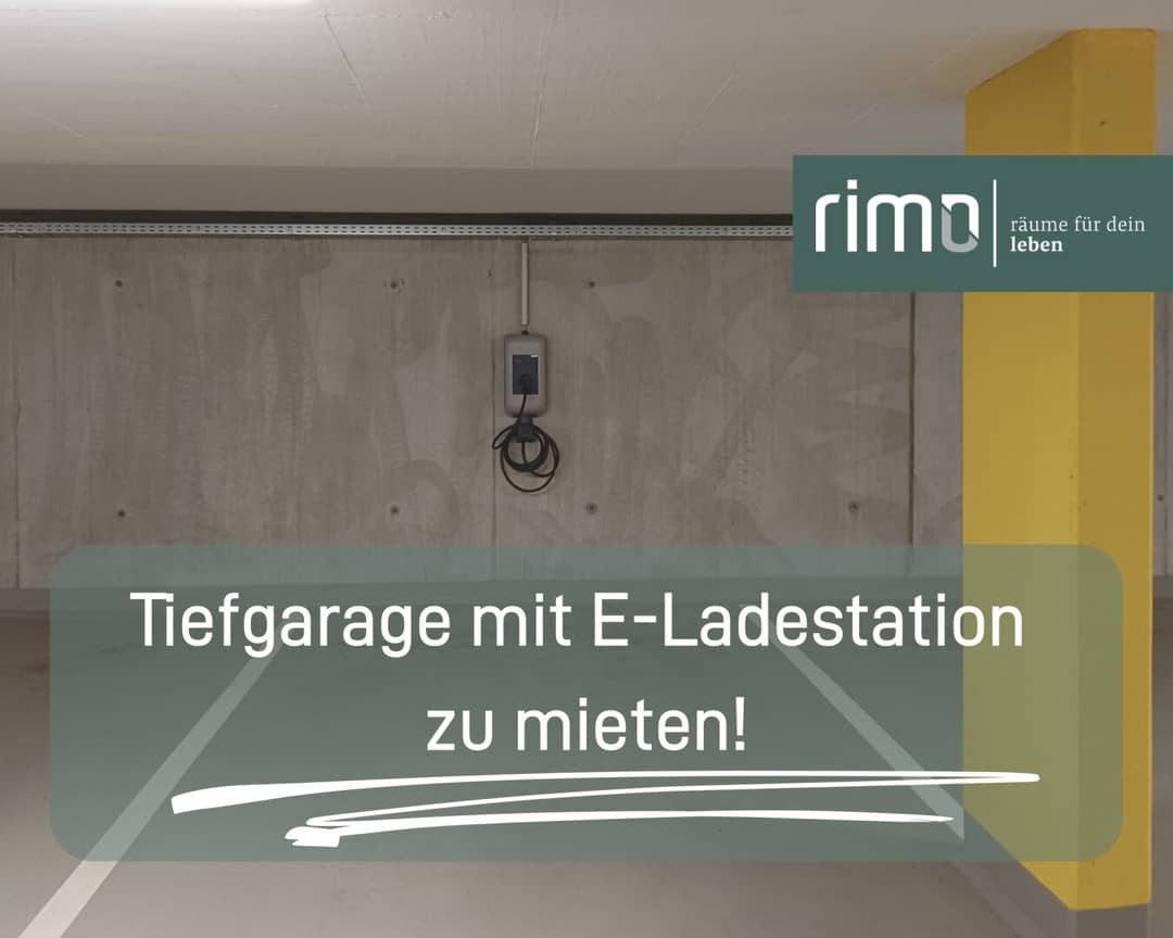 Tiefgaragenstellplatz in Feldkirch-Nofels mit E-Ladestation zu mieten