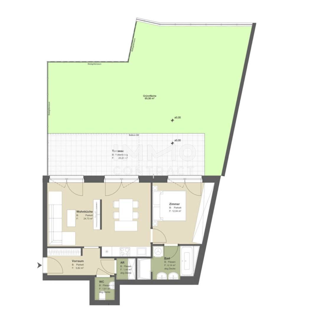 Erdgeschosswohnung Neubau mit Eigengarten Terrasse