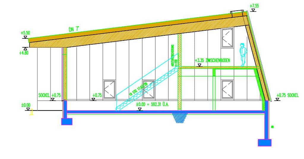 Neubau-Lagerhalle ca. 323 m² mit Sektionaltor in Windischgarsten