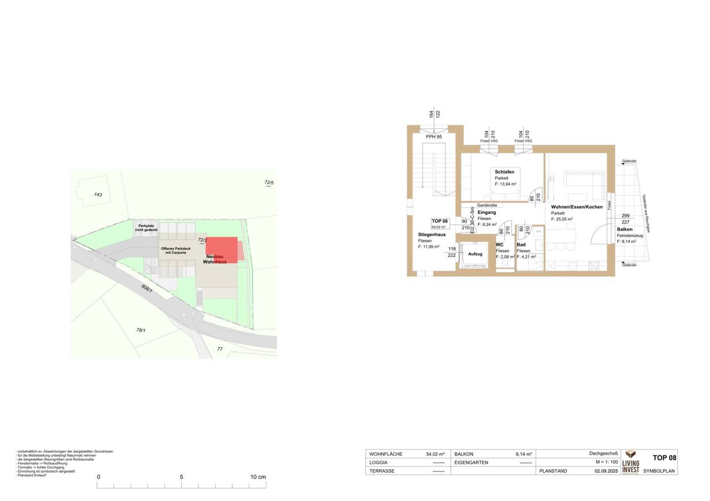 Dachgeschosswohnung SolarCity Nähe Stadtzentrum