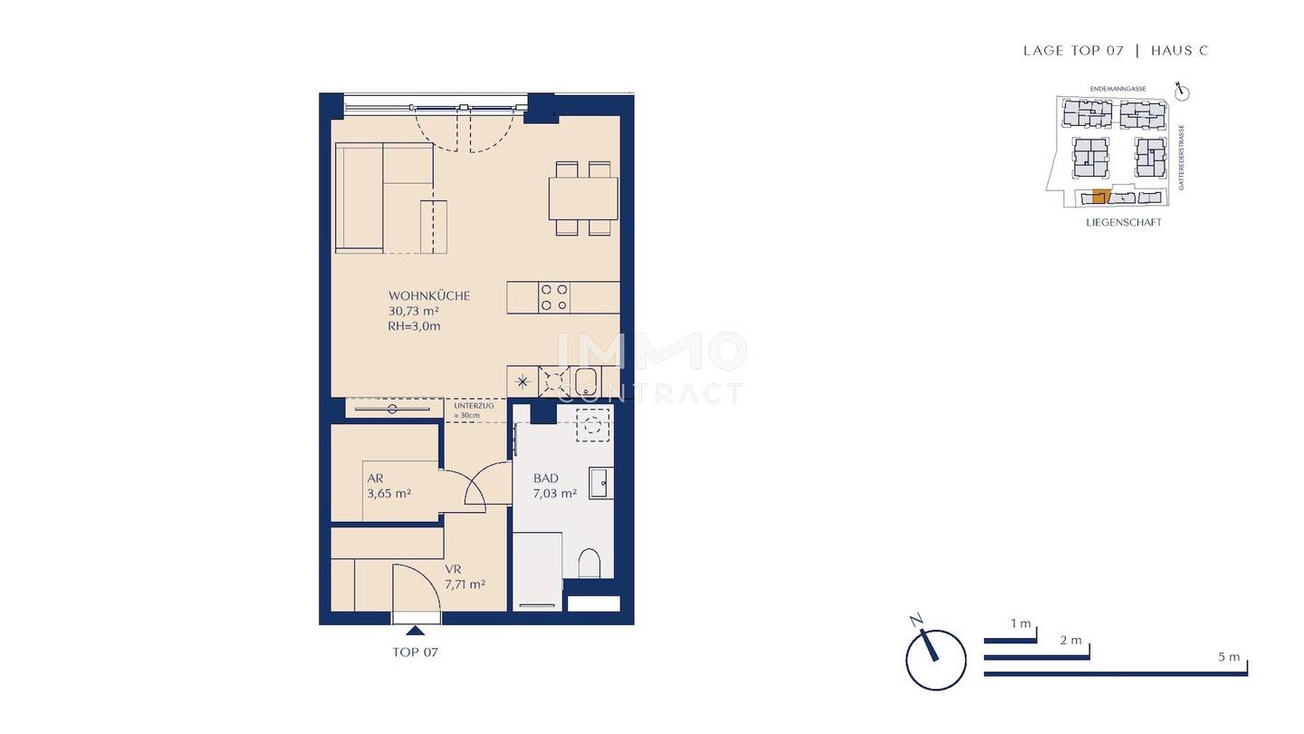 Apartment Liesingbach outdoor space no commission