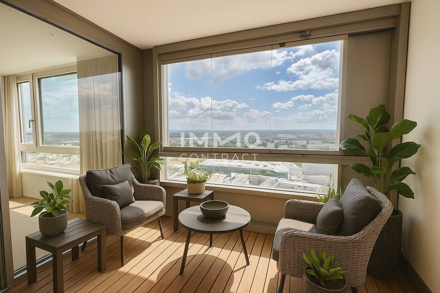 Etagenwohnung in Wien Donauzentrum, 3-Zi, 72 m², Loggia, zentrale Lage