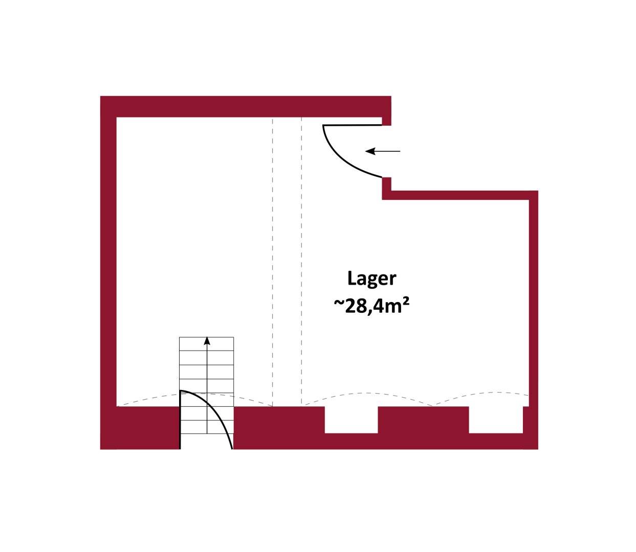 Lagerraum im Wiener Altbau, 28,4 m², Straßenzugang, Türkenschanzpark