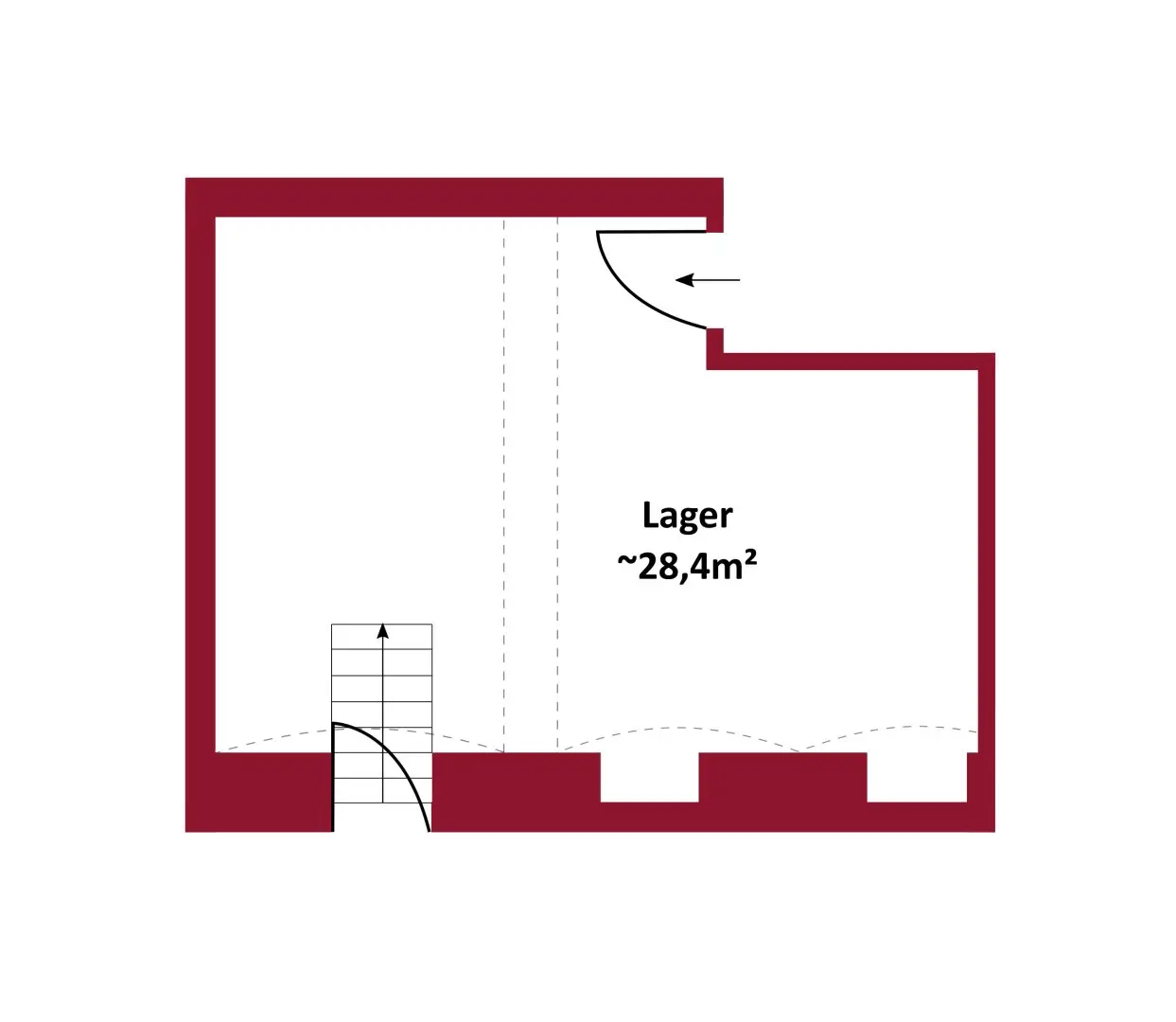 Lager mit Strassenzugang und Top-Infrastruktur