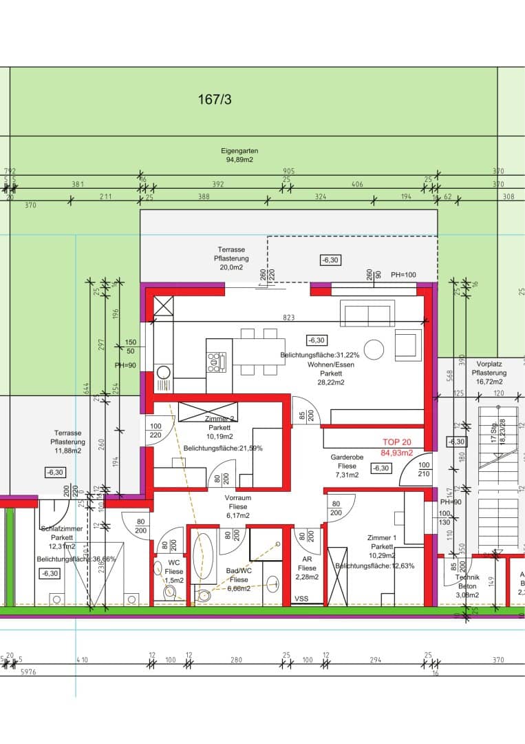 Wohnung EG Neubau Erstbezug Gartenterrasse