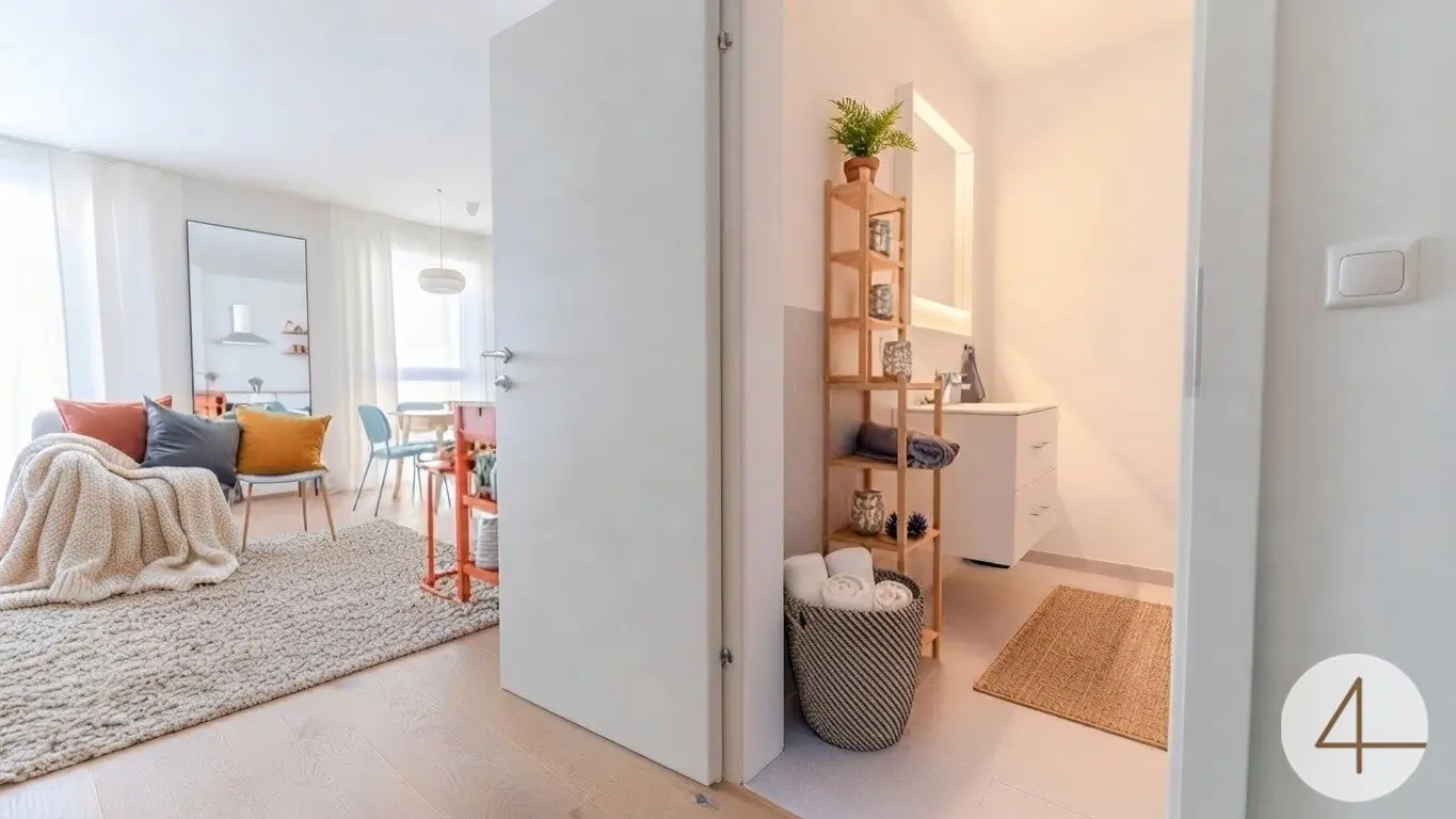 Neubauwohnung mit Balkon und offener Wohnküche