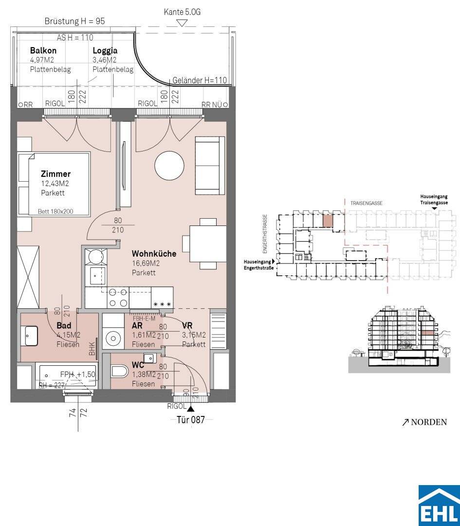 Between the Danube and city life – Attractive investment apartments in Traisengasse