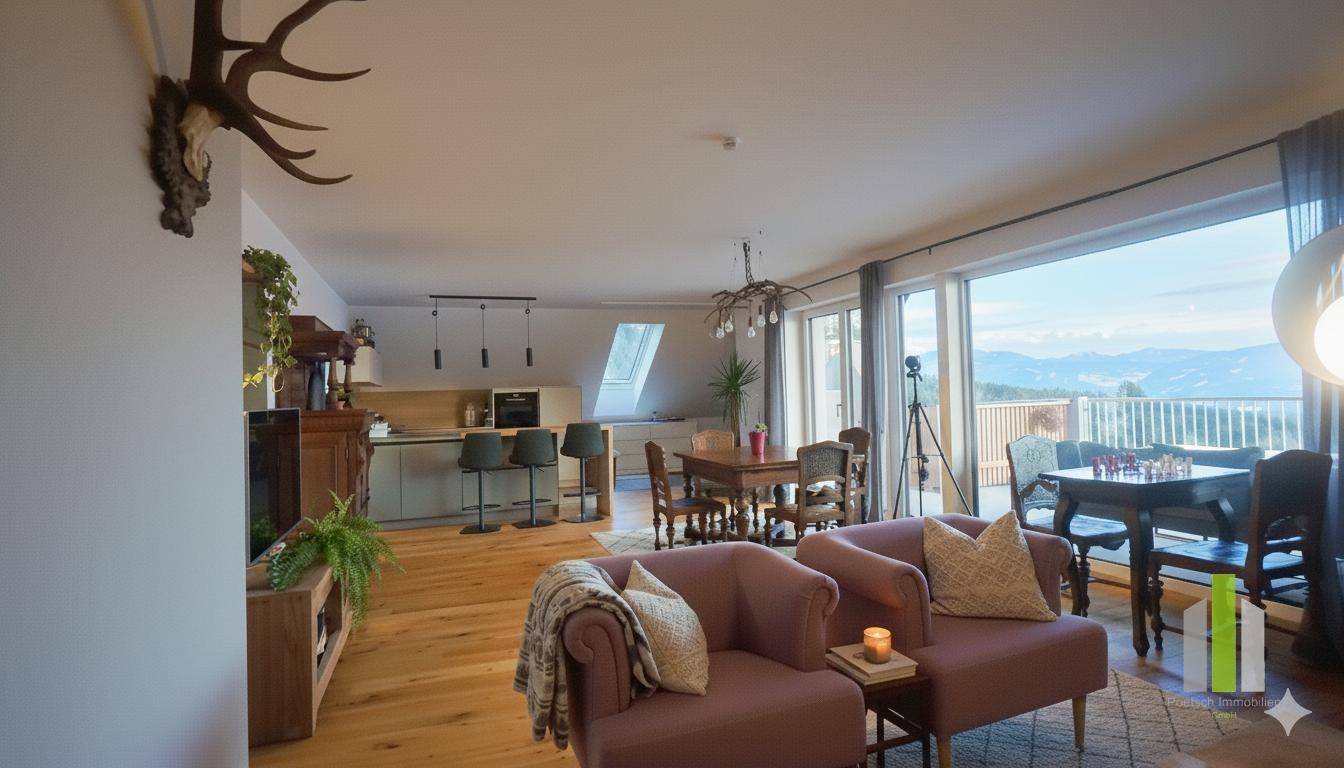 Apartment with panoramic view and large balcony terrace