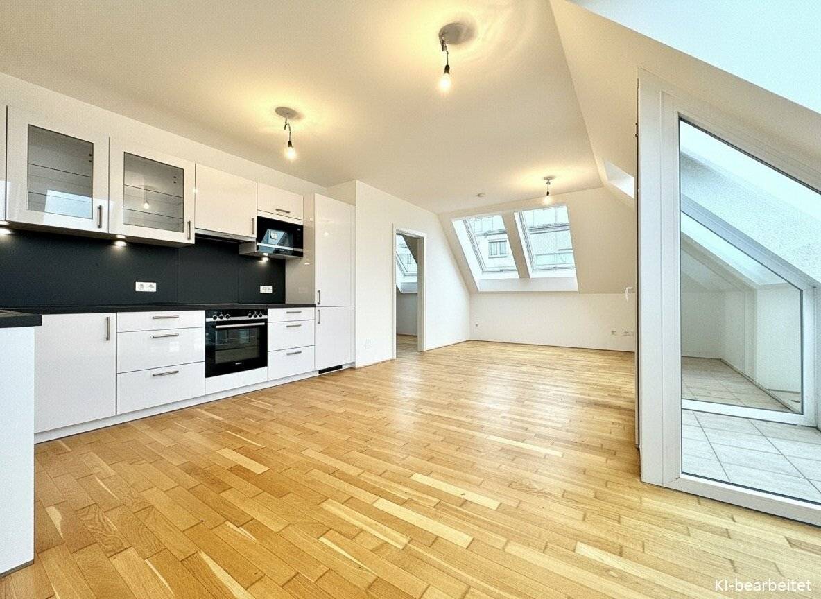 Dachgeschosswohnung mit Balkon und guter Infrastruktur