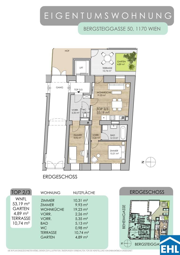 Charming apartment with terrace near the AKH