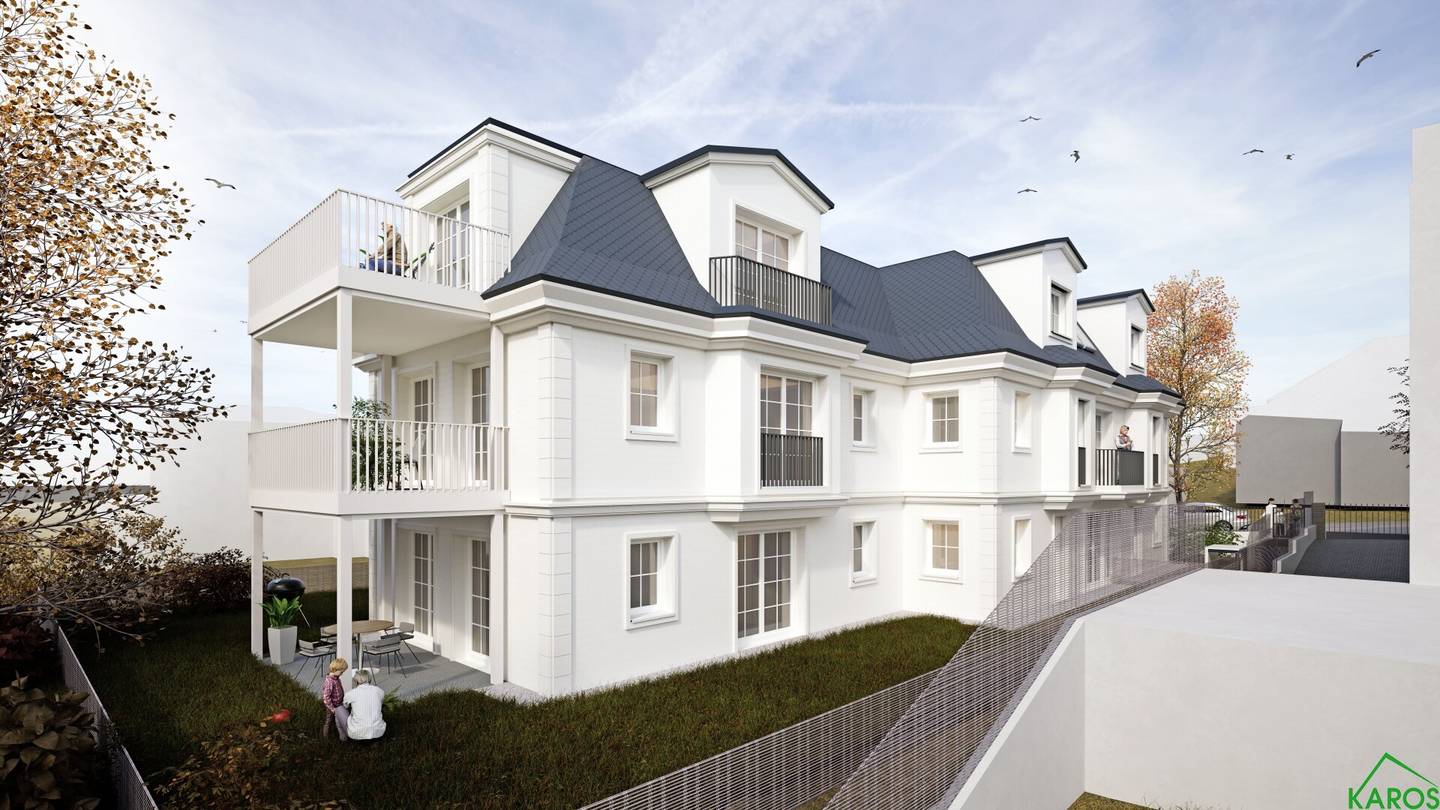 New build ground floor apartment with terrace and garden