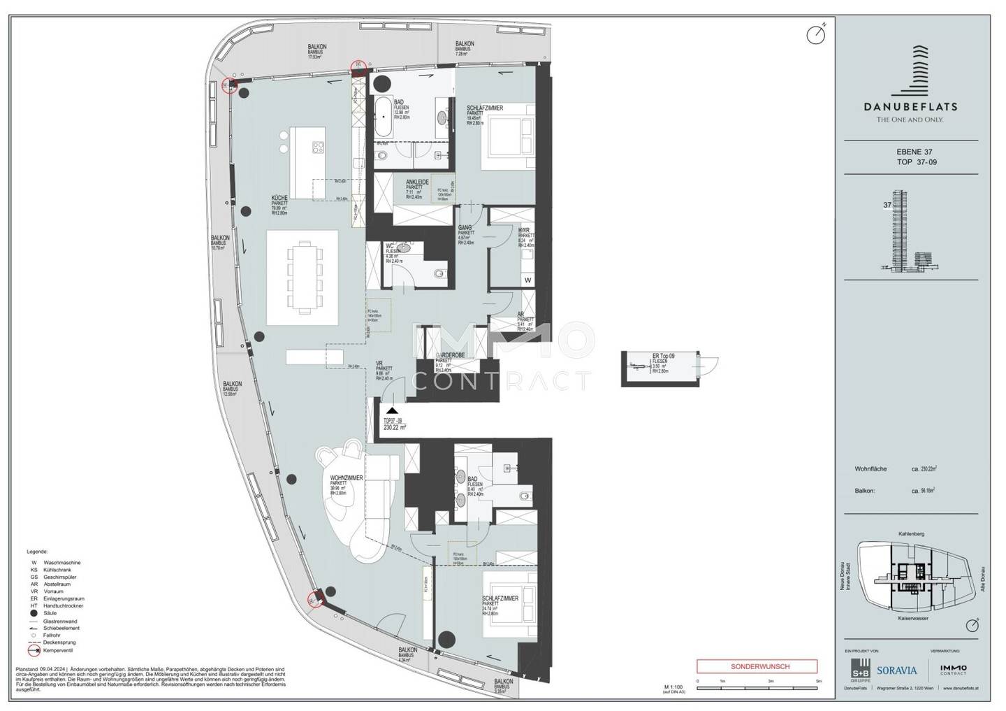 Apartment brand new direct by the New Danube