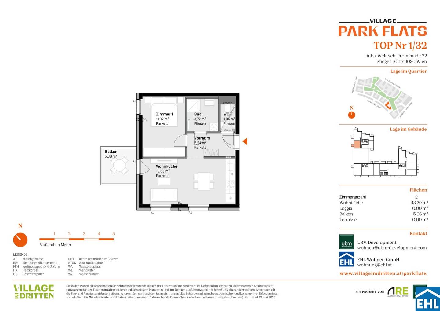 Wohnung Neubau Erstbezug Parknähe