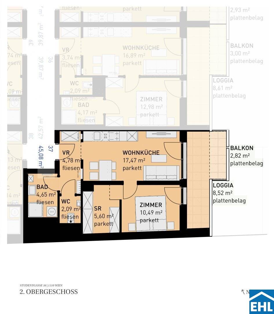 Your new home in Simmering: condominiums with loggias, terraces and gardens