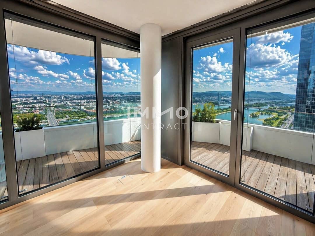 Wohnung mit Donau Blick auf Donauinsel Erstbezug