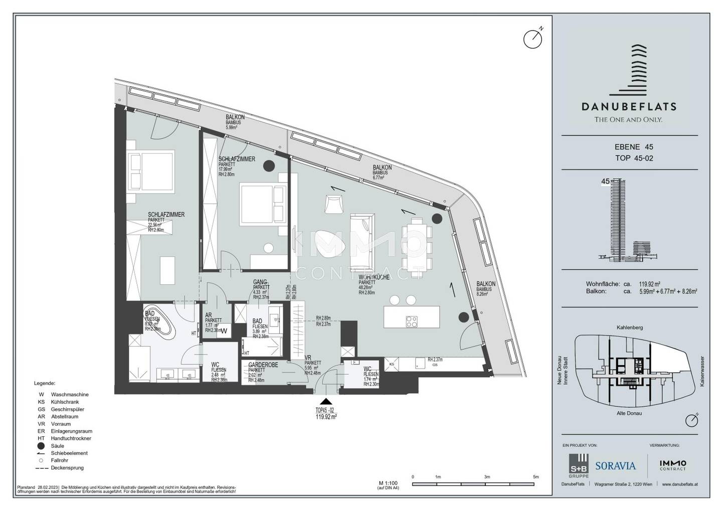 Wohnung First occupancy on the New Danube
