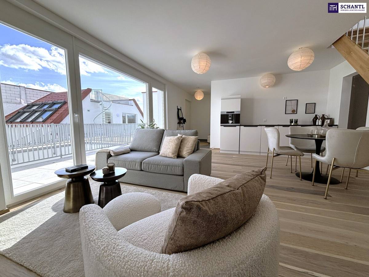 Bright 4-room maisonette attic Traiskirchen