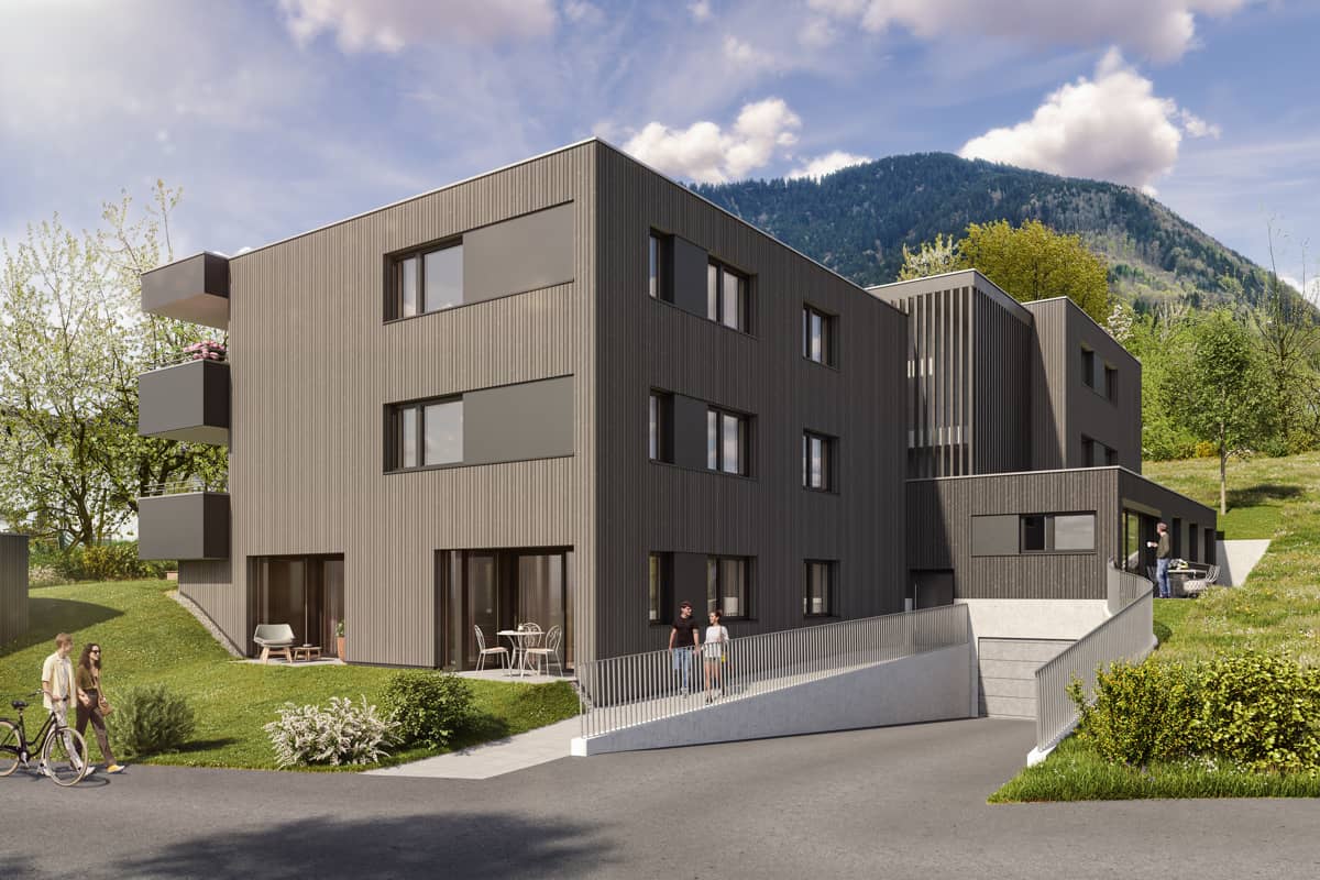 Newly built Dachgeschosswohnung with balcony